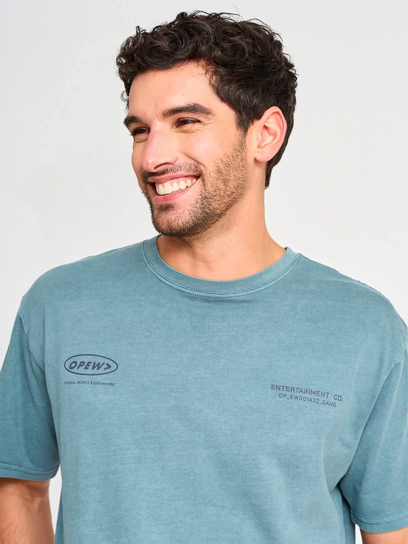 POLERA HOMBRE INDEX ALGODÓN MANGA CORTA BÁSICA LAVADA - 3