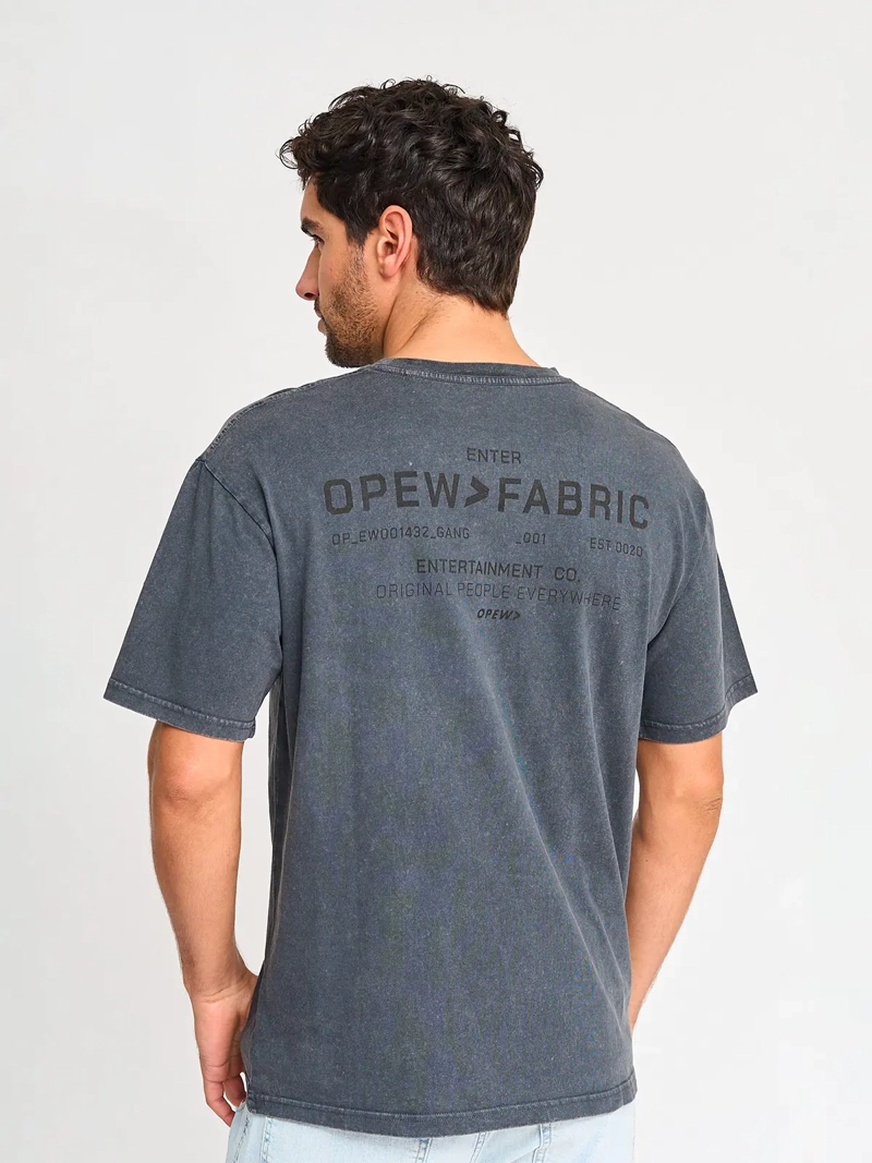 POLERA HOMBRE INDEX ALGODÓN MANGA CORTA BÁSICA LAVADA - 2