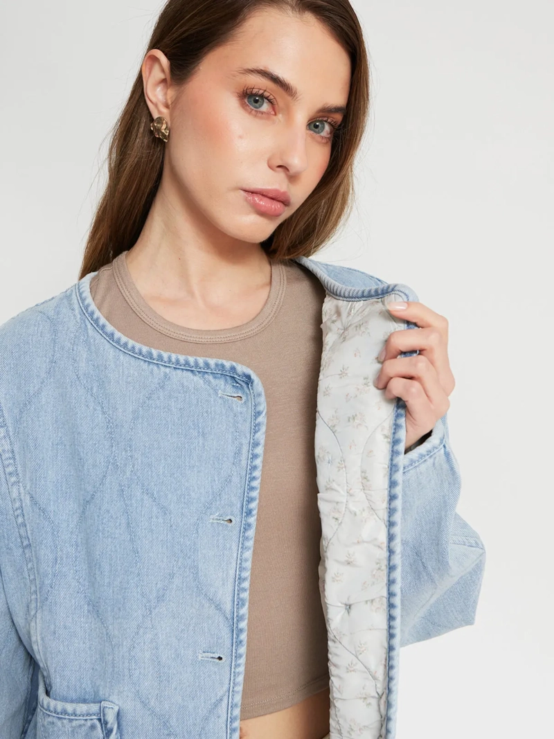 CHAQUETA MUJER INDEX ALGODÓN DENIM ACOLCHADA - 3