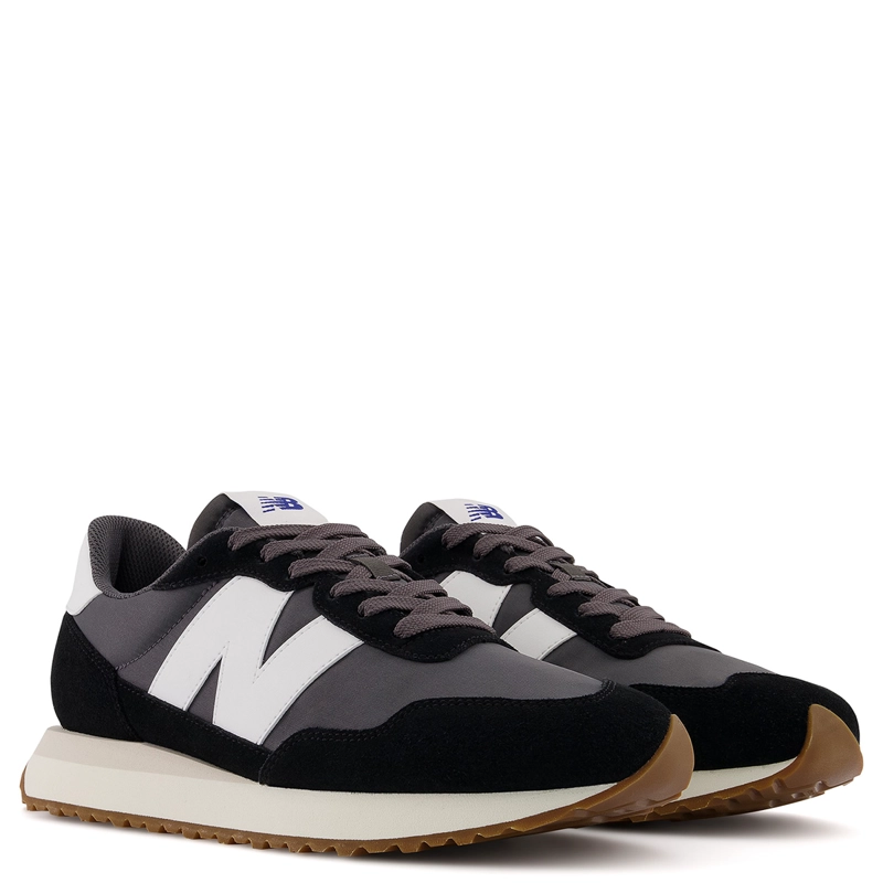 ZAPATILLAS HOMBRE NEW BALANCE CASUALES NEGRO MS237GA CUERO - 2