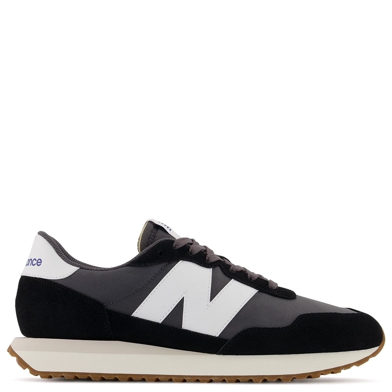 ZAPATILLAS HOMBRE NEW BALANCE CASUALES NEGRO MS237GA CUERO - 1