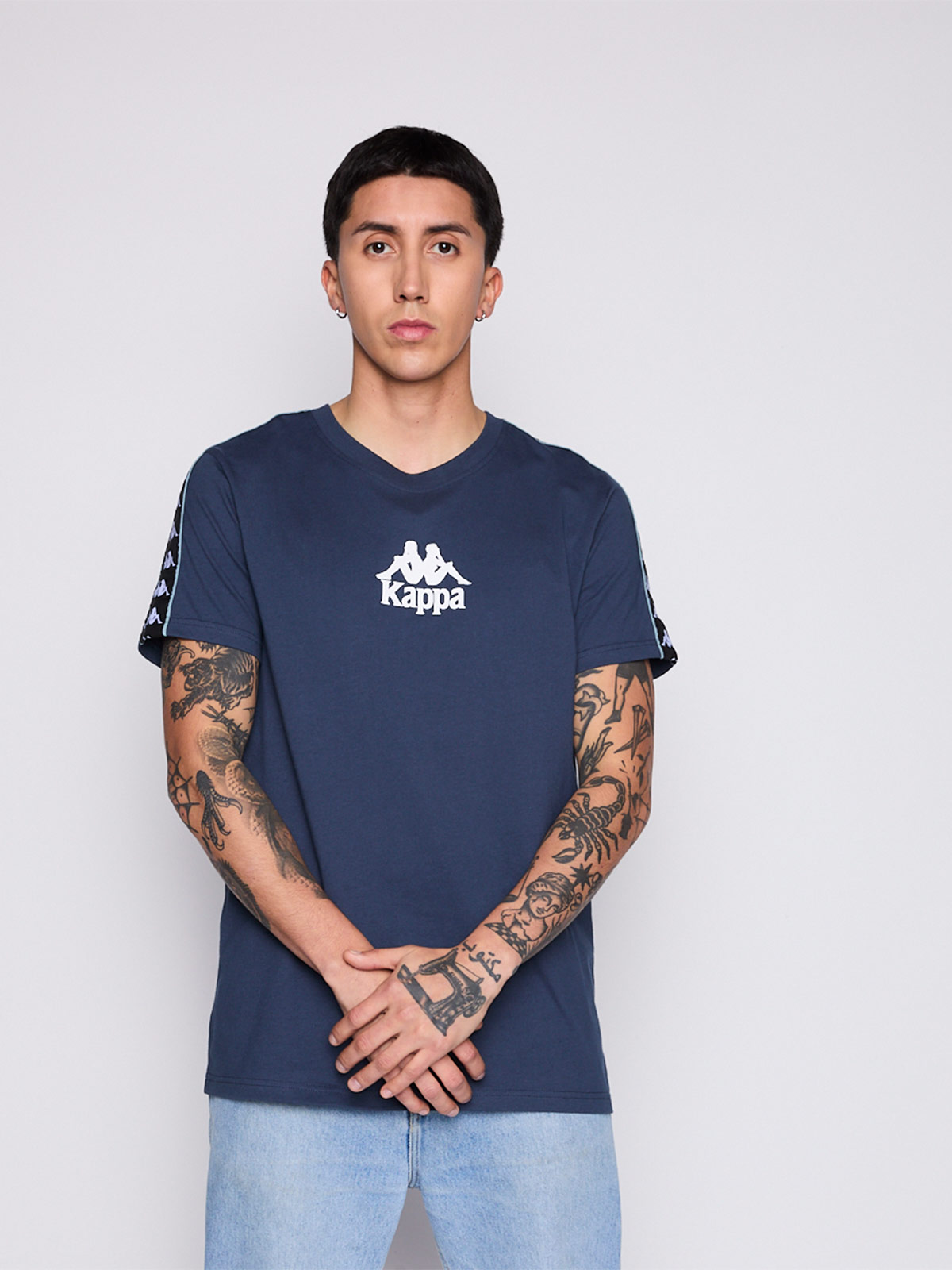 POLERA MANGA CORTA HOMBRE KAPPA KPMPOV2696AZ - 4