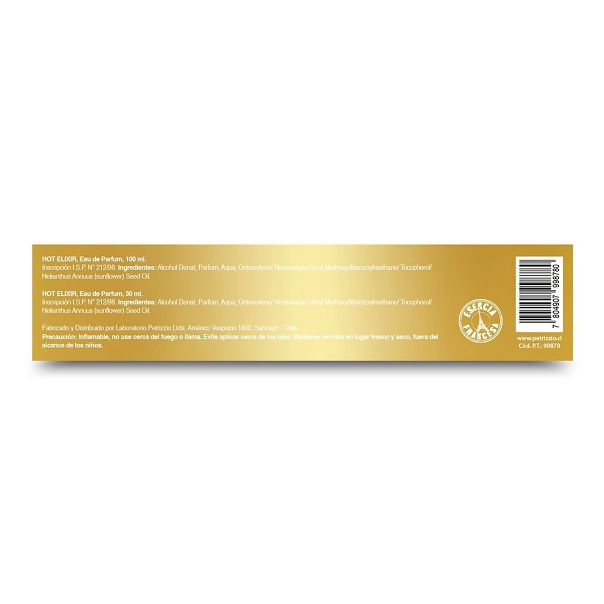 PERFUME PLAISANCE HOT ELIXIR MUJER EDP 100 ML + MINIATURA - 3