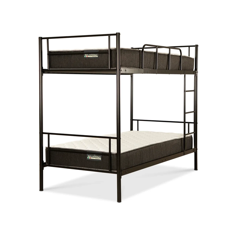 CAMAROTE BELSOGNO ONE 1 PLAZA METAL NEGRO - 1