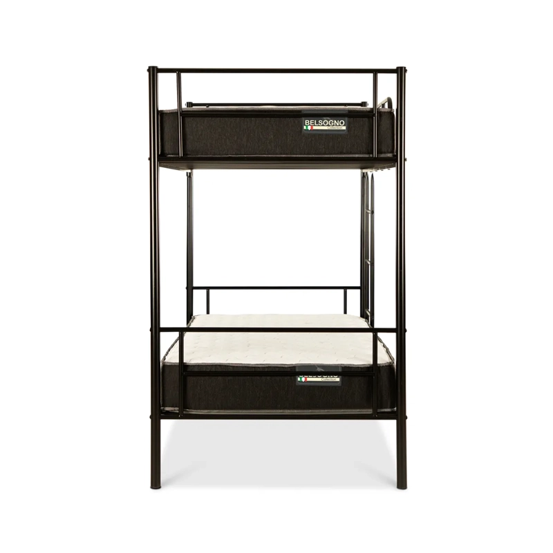 CAMAROTE BELSOGNO ONE 1 PLAZA METAL NEGRO - 2
