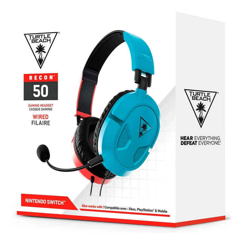 AUDÍFONOS TURTLE BEACH HEADSET RECON 50 SWITCH ROJO AZUL - 6