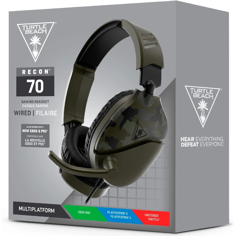 AUDÍFONOS TURTLE BEACH HEADSET RECON 70 CAMUFLAJE VERDE - 11