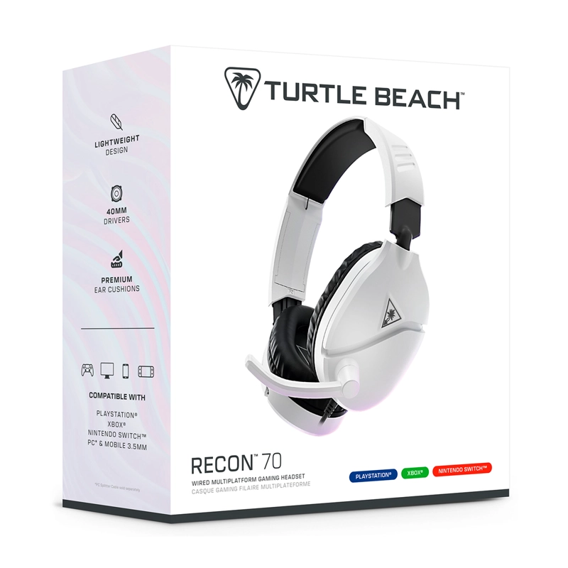AUDÍFONOS TURTLE BEACH HEADSET RECON 70 BLANCO - 8