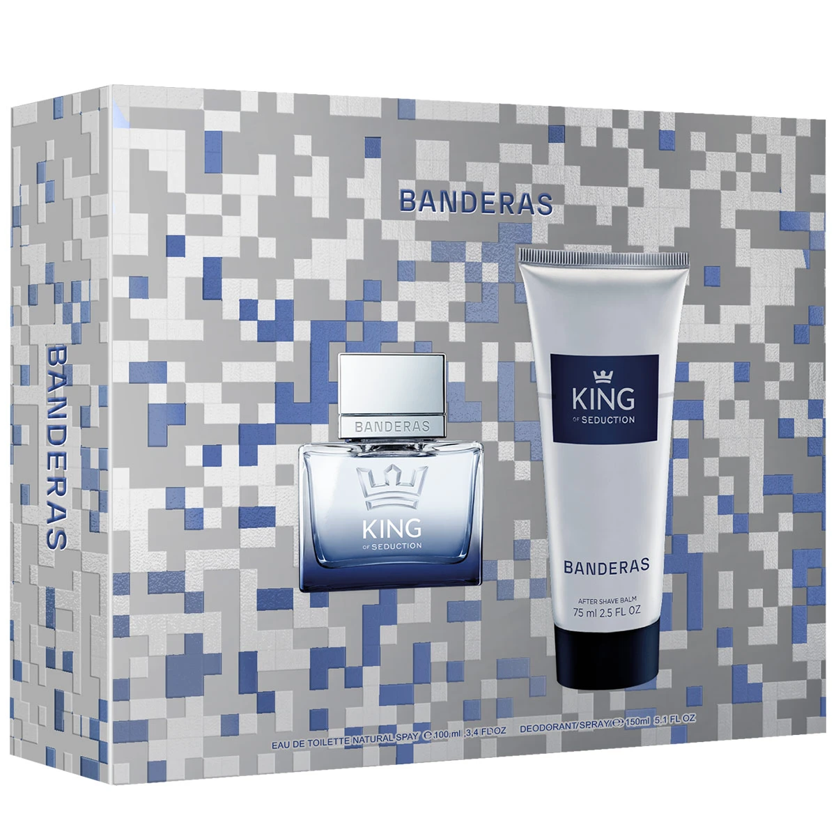 PERFUME ANTONIO BANDERAS HOMBRE KING F SEDUCTION EDT 50 ML + AFTERSHAVE 75 ML - 1