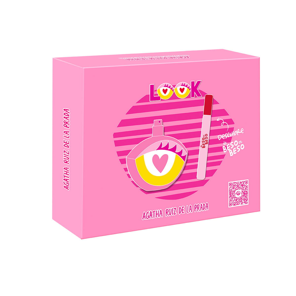PERFUME AGATHA RUIZ DE LA PRADA LOOK MUJER EDT 80 ML + DE BESO EN BESO 10 ML - 1