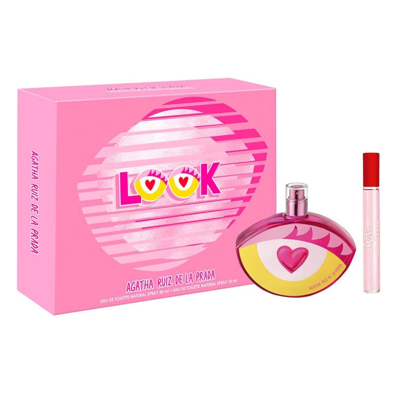 PERFUME AGATHA RUIZ DE LA PRADA LOOK MUJER EDT 80 ML + DE BESO EN BESO 10 ML - 2