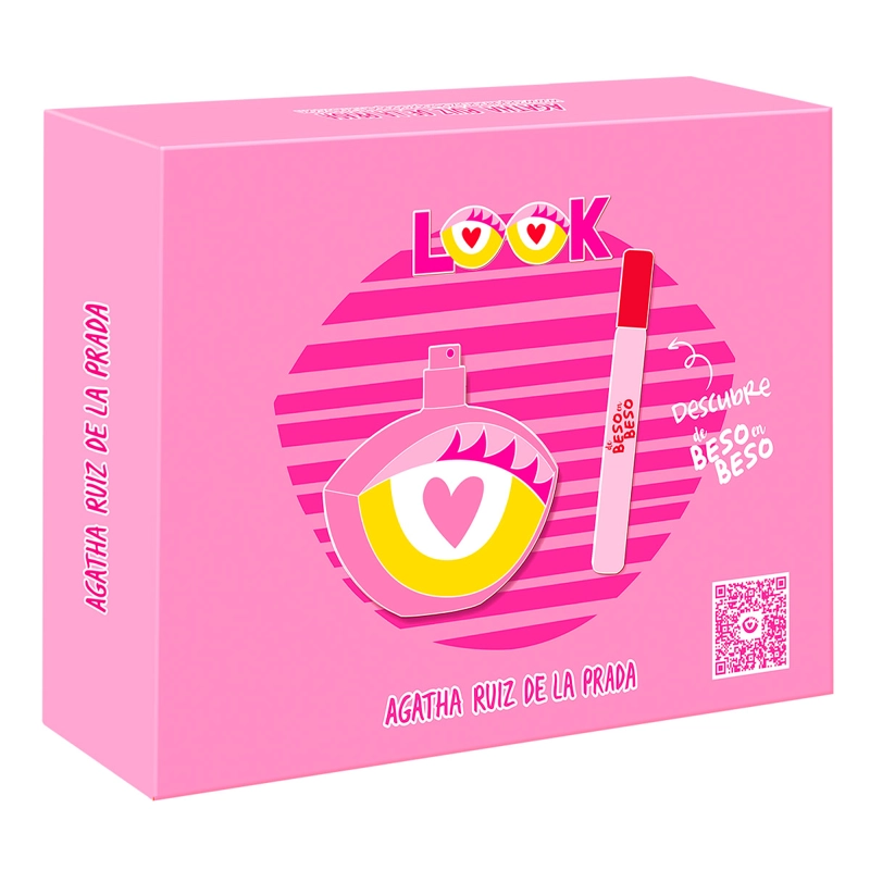 PERFUME AGATHA RUIZ DE LA PRADA LOOK MUJER EDT 80 ML + DE BESO EN BESO 10 ML - 4