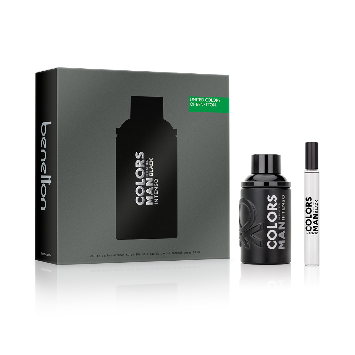 PERFUME BENETTON COLORS BLACK INTENSO HOMBRE EDP MAN BLACK INTENSO 100 ML + 10 ML - 1