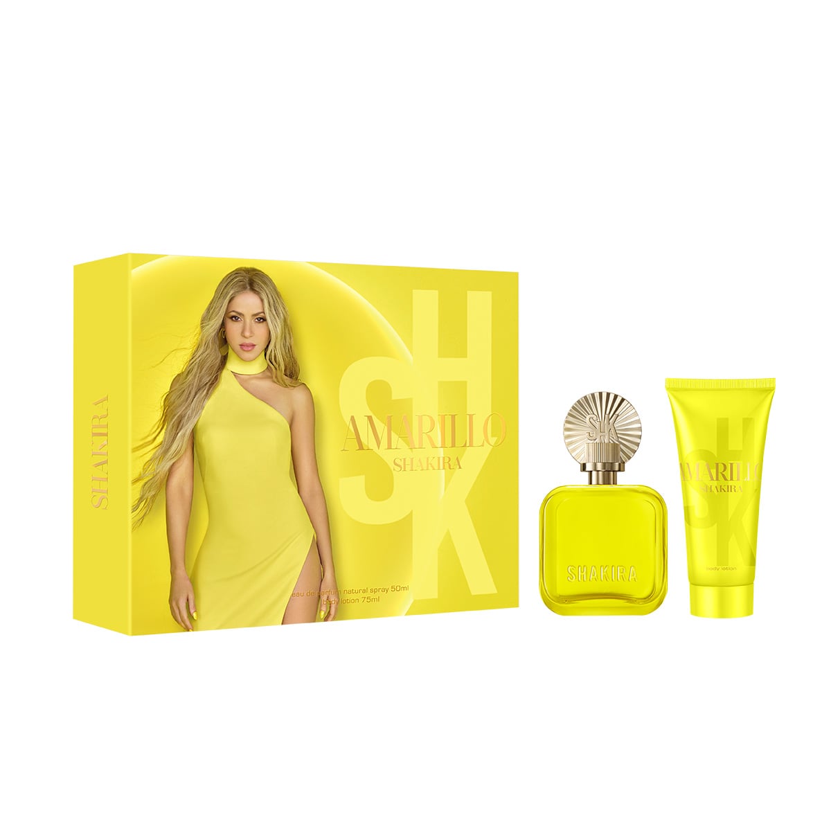 PERFUME SHAKIRA AMARILLO MUJER EDP 50 ML + LOCIÓN CORPORAL 75 ML - 1