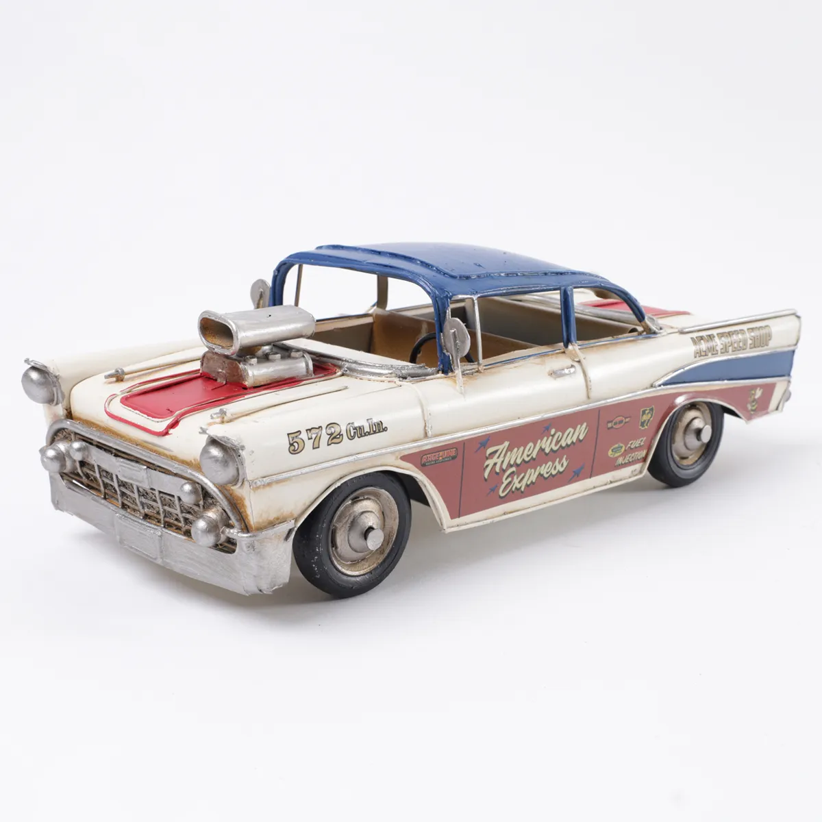 FIGURA DECORATIVA RIPLEY HOME AUTO DE CARRERA METAL - 1