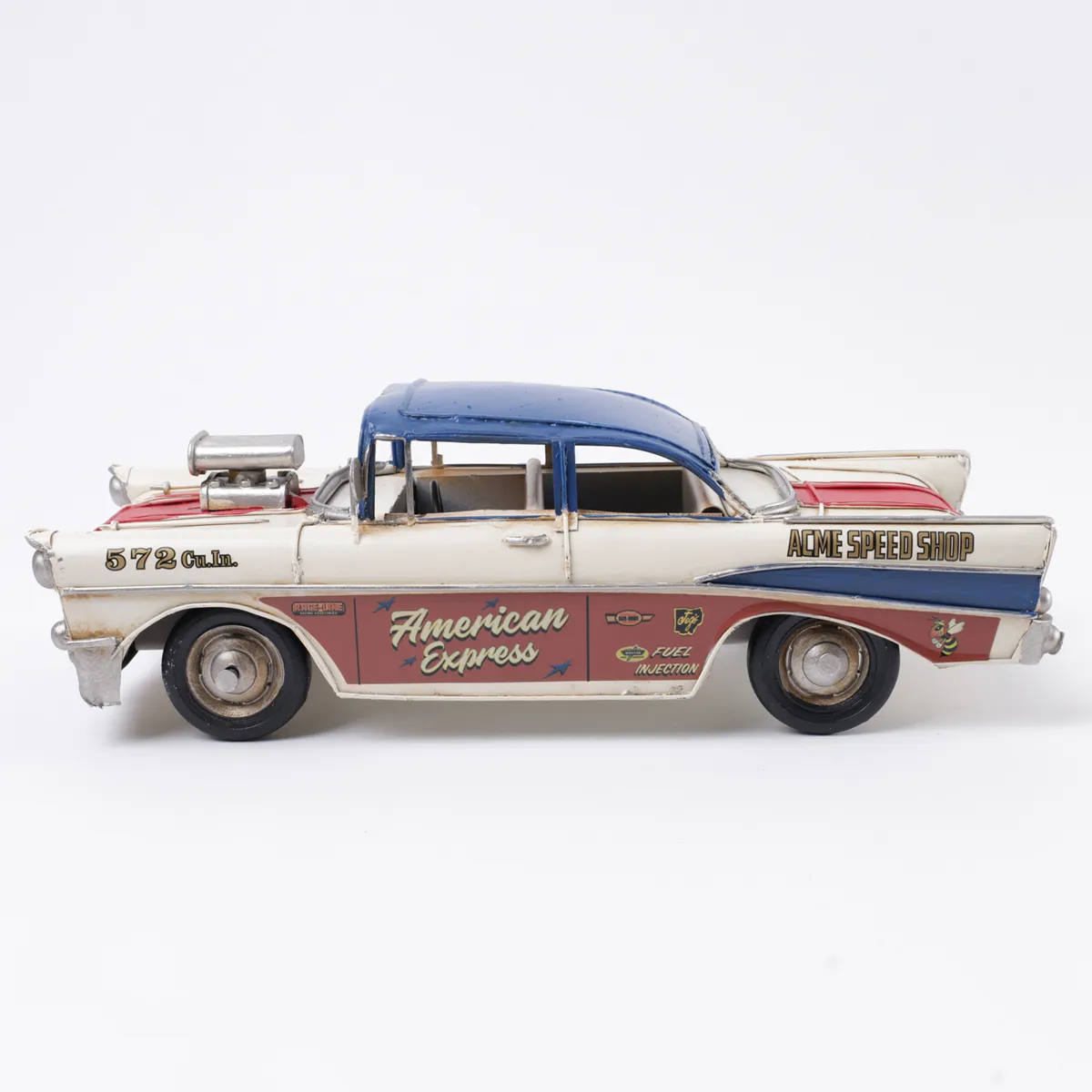 FIGURA DECORATIVA RIPLEY HOME AUTO DE CARRERA METAL - 5