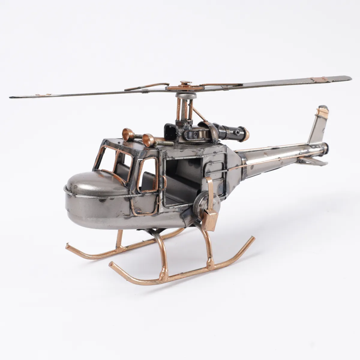 FIGURA DECORATIVA RIPLEY HOME HELICÓPTERO COBRE - 1