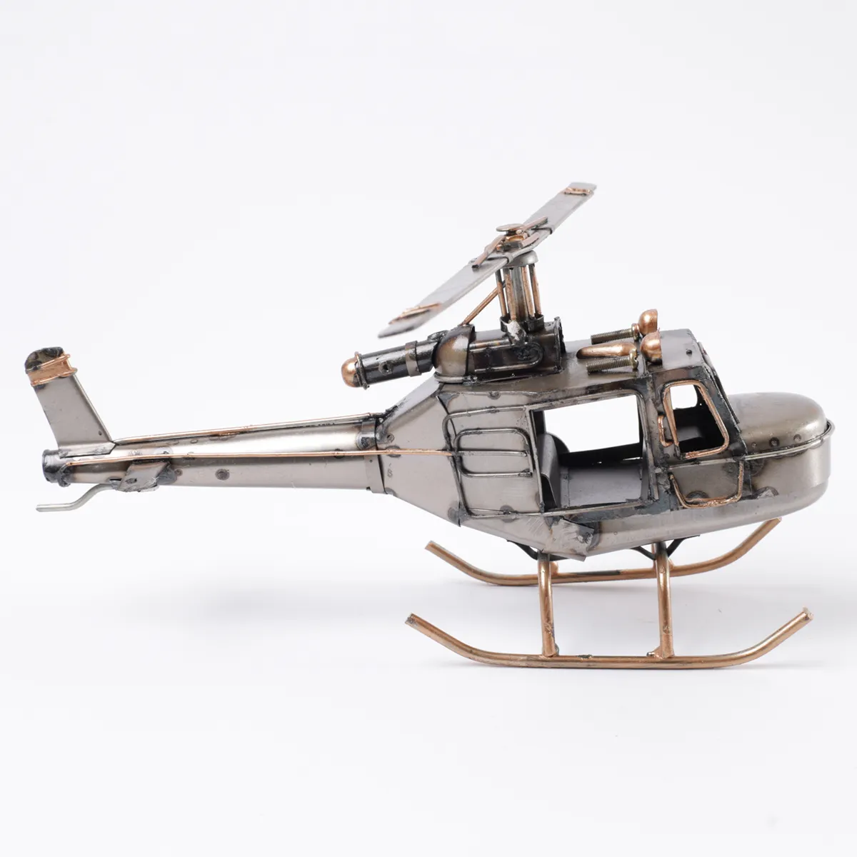 FIGURA DECORATIVA RIPLEY HOME HELICÓPTERO COBRE - 6