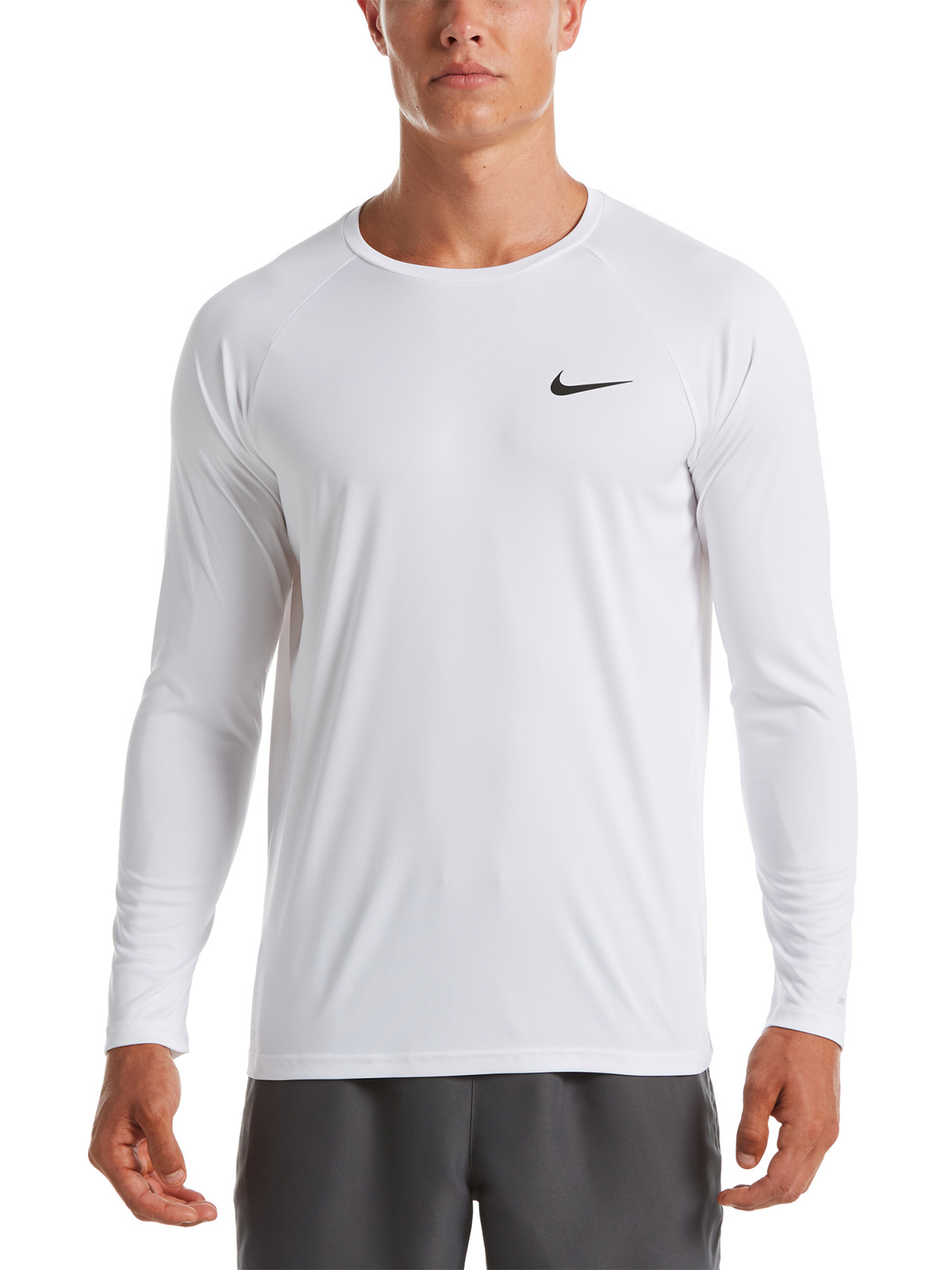 NIKE POLERA NATACIÓN HOMBRE NIKE NESSA587-100 BLANCO MANGA LARGA ESSENTIAL HYDROGUARD