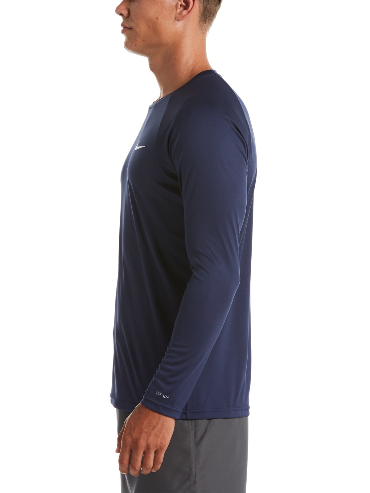 POLERA NATACIÓN HOMBRE NIKE NESSA587-440 AZUL MANGA LARGA ESSENTIAL HYDROGUARD - 2