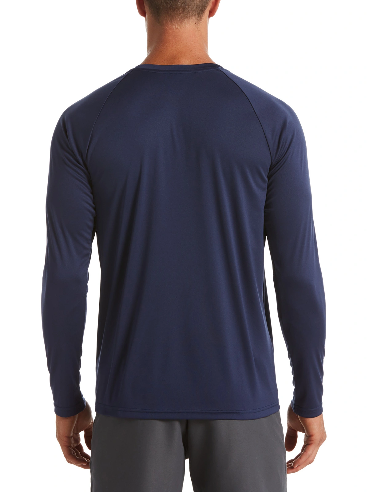 POLERA NATACIÓN HOMBRE NIKE NESSA587-440 AZUL MANGA LARGA ESSENTIAL HYDROGUARD - 3