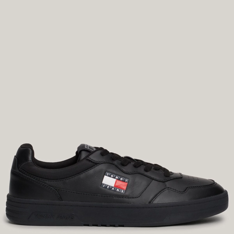 ZAPATILLAS HOMBRE TOMMY HILFIGER CASUALES NEGRO EM0EM01443BDS CUERO - 1