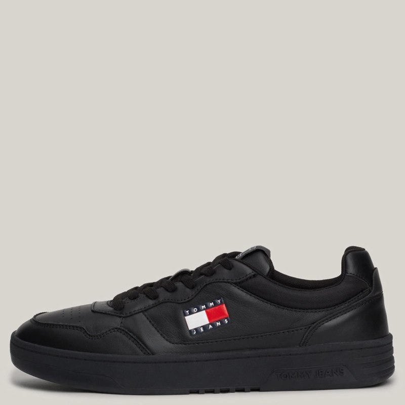 ZAPATILLAS HOMBRE TOMMY HILFIGER CASUALES NEGRO EM0EM01443BDS CUERO - 4