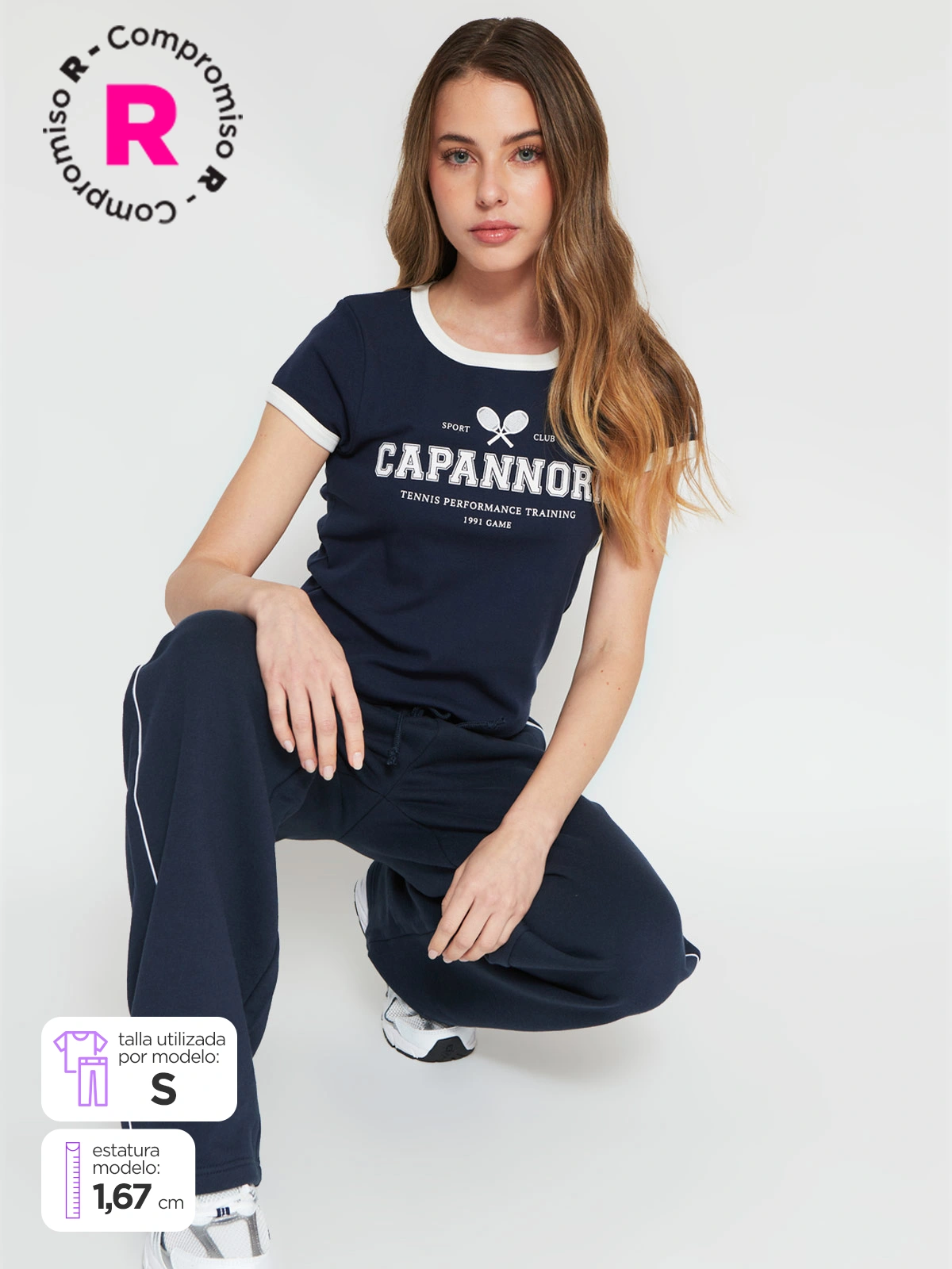 PANTALÓN DE BUZO MUJER INDEX ALGODÓN - 1