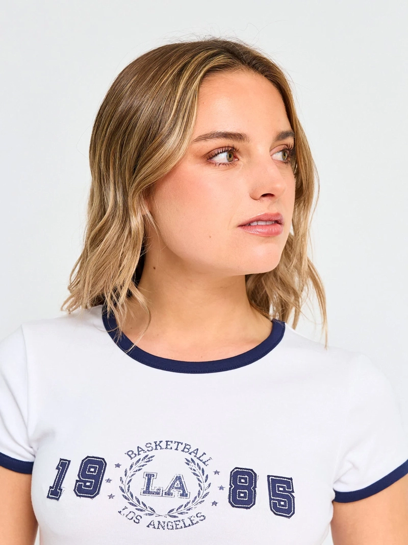 POLERA MANGA CORTA ALGODÓN MUJER INDEX ESTAMPADO - 3