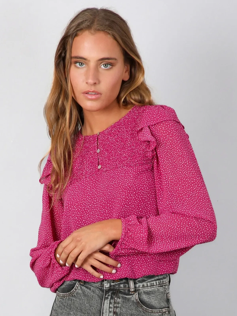 BLUSA MUJER RAINDOOR MANGA LARGA CON TEXTURA PANAL - 2