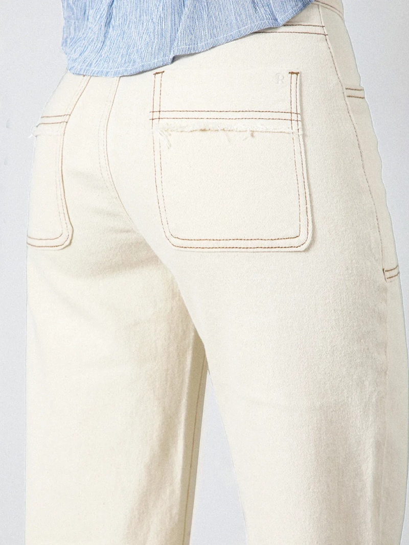 PANTALON MUJER RAINDOOR ALGODÓN BLANCO SUN - 5