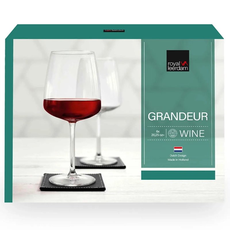 COPA ROYAL LEERDAM SET 6 GRANDEUR 600ML VIDRIO - 3