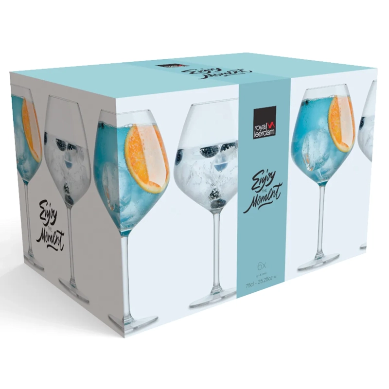 COPA ROYAL LEERDAM SET 6 GIN ENJOY THE MOMENT 75 ML VIDRIO - 3
