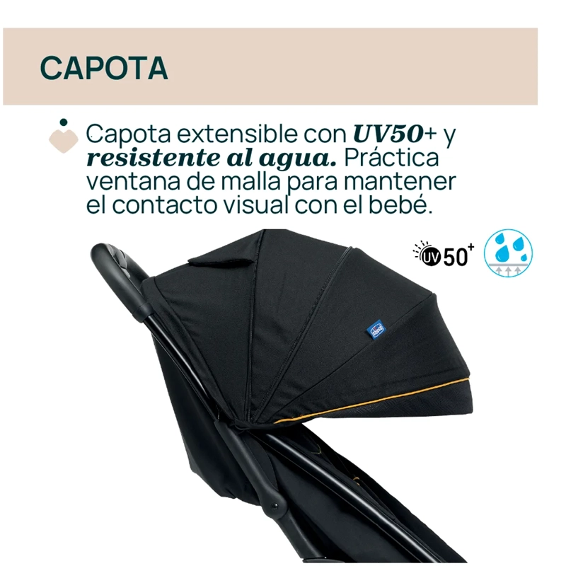COCHE CHICCO NEGRO GLEE UNEVEN - 4