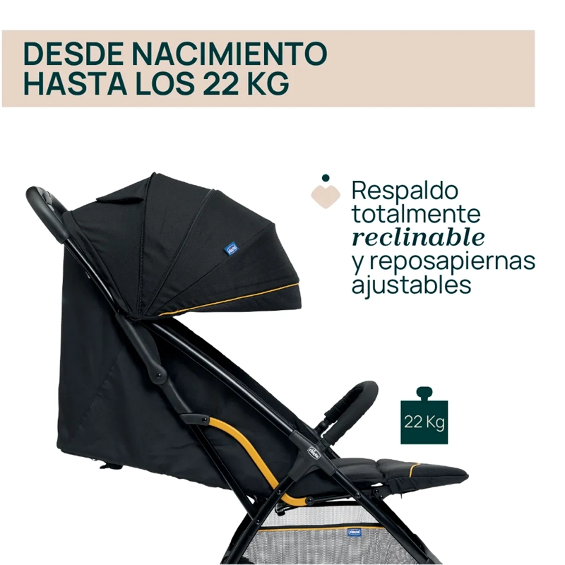 COCHE CHICCO NEGRO GLEE UNEVEN - 5