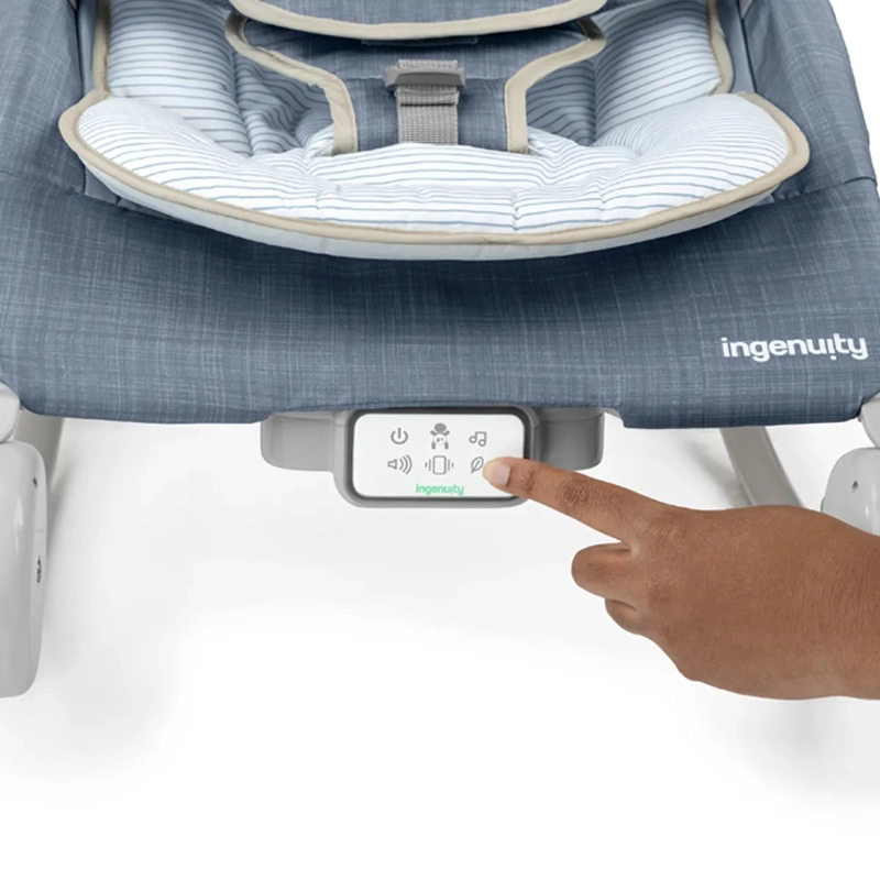 SILLA INGENUITY MULTICOLOR NIDO ROCKER HAPPY BELLY CHAMBRAY - 3