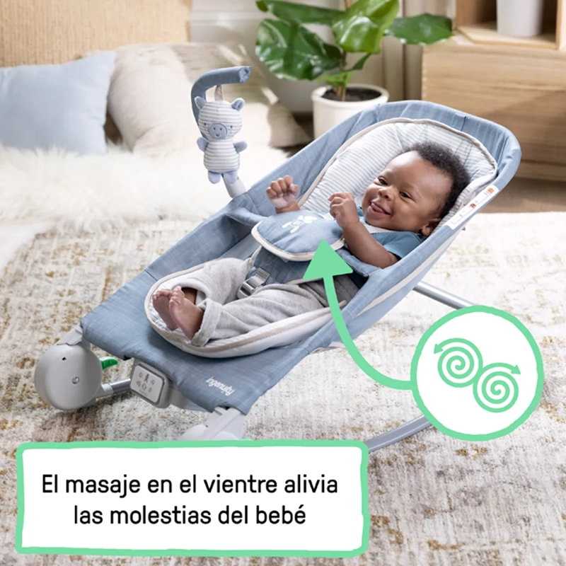 SILLA INGENUITY MULTICOLOR NIDO ROCKER HAPPY BELLY CHAMBRAY - 10