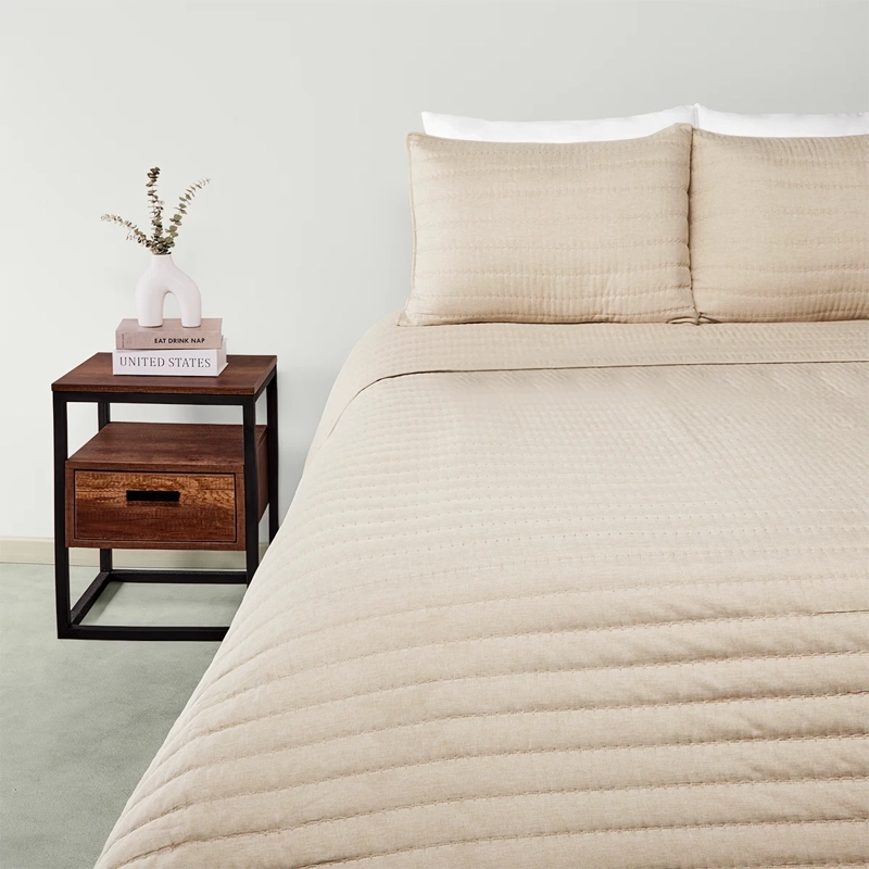 PLUMÓN RIPLEY HOME CATIONIC W 2 PLAZAS TAUPE