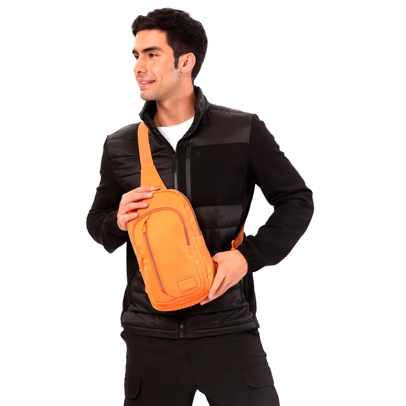 BOLSO TOTTO CROSSOVER TRACER NARANJO - 5