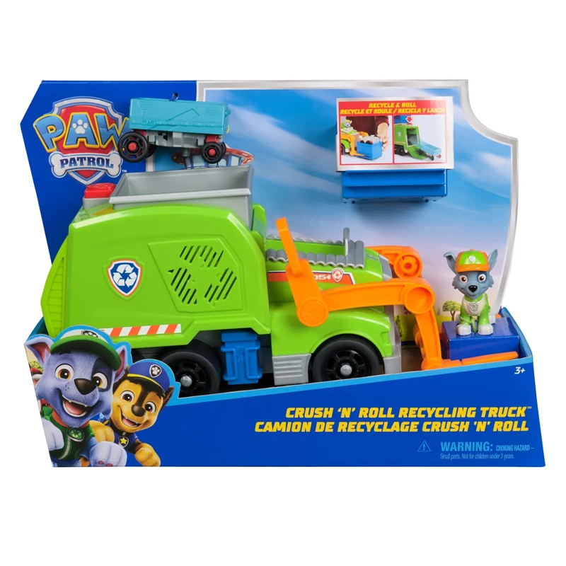 PAW PATROL CAMION DE RECICLAJE ROCKY - 4