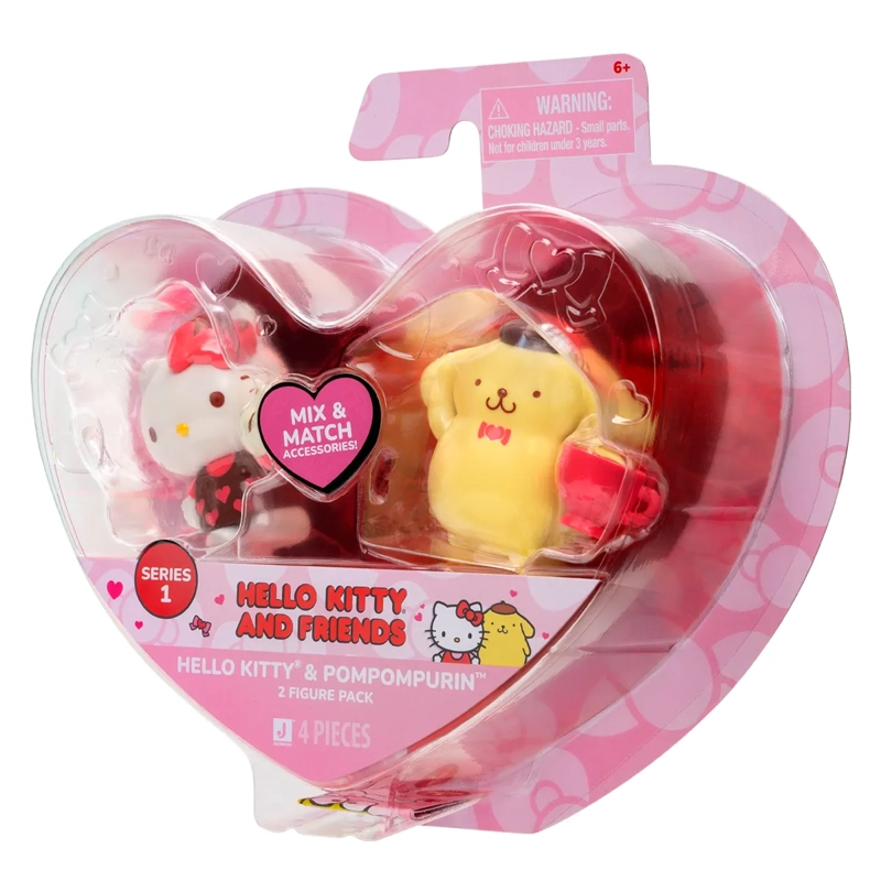 PACK DE 2 FIGURAS HELLO KITTY CORAZÓN - 2