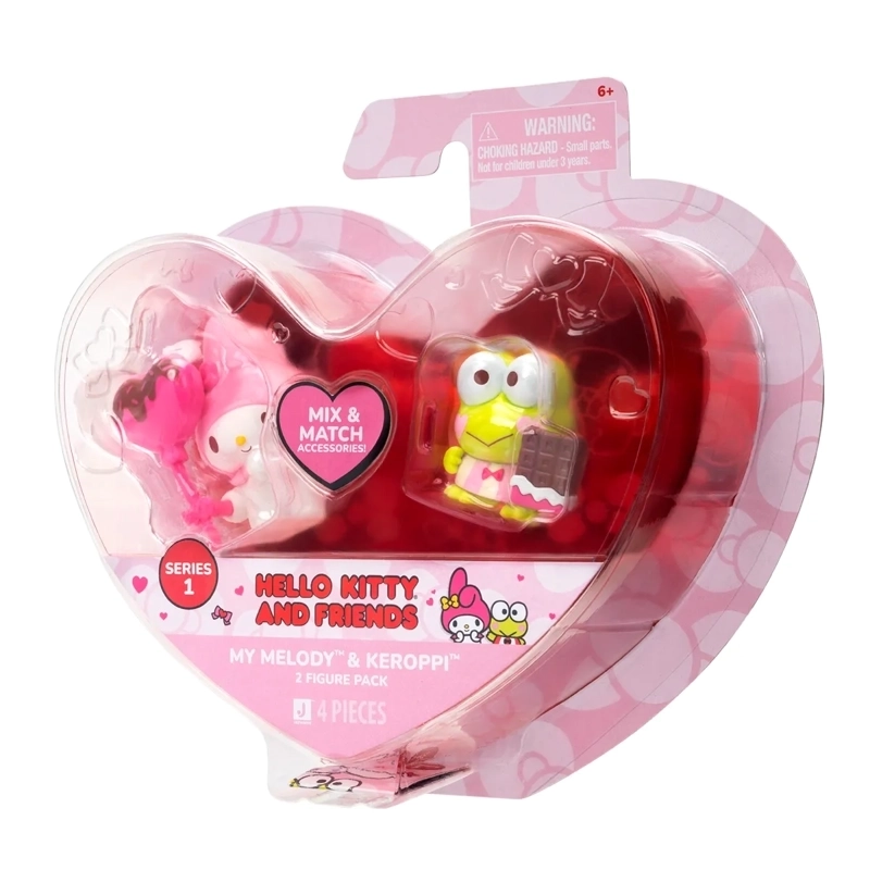 PACK DE 2 FIGURAS HELLO KITTY CORAZÓN - 11