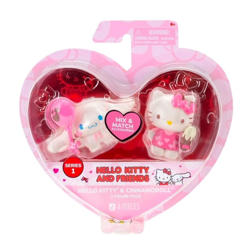 PACK DE 2 FIGURAS HELLO KITTY CORAZÓN - 4