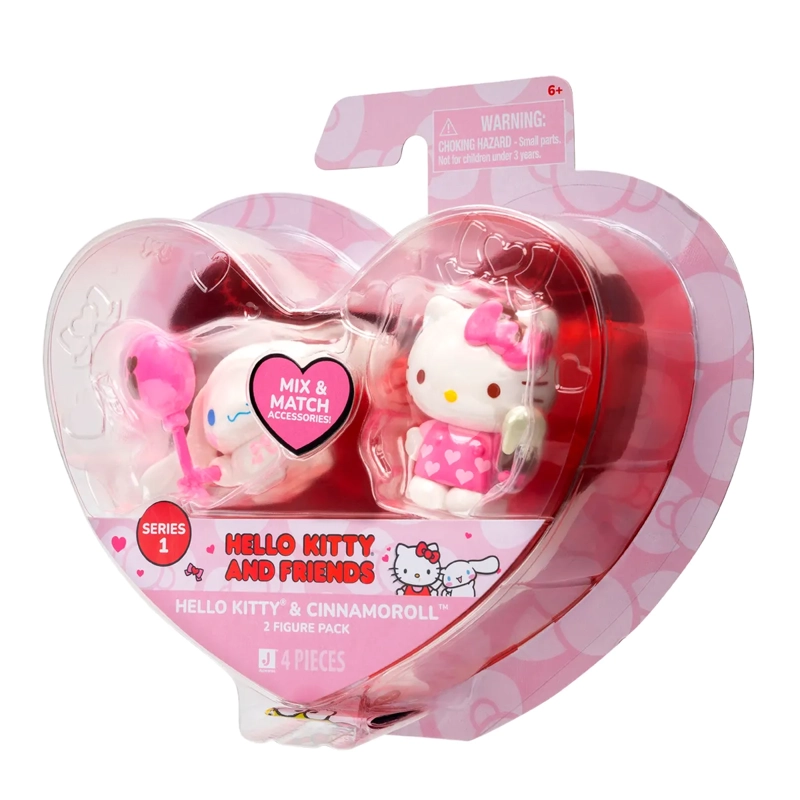 PACK DE 2 FIGURAS HELLO KITTY CORAZÓN - 5