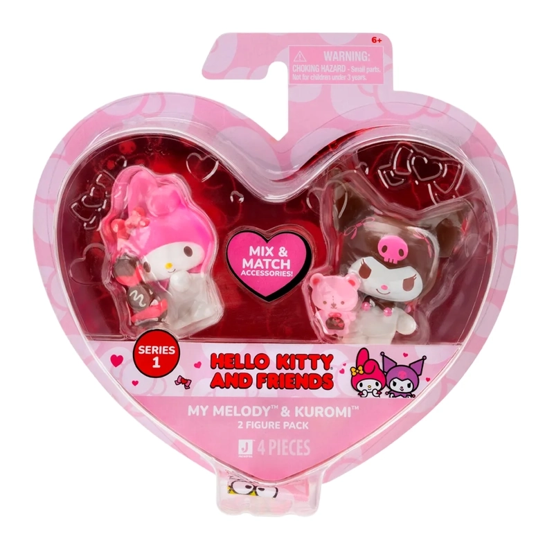 PACK DE 2 FIGURAS HELLO KITTY CORAZÓN - 7