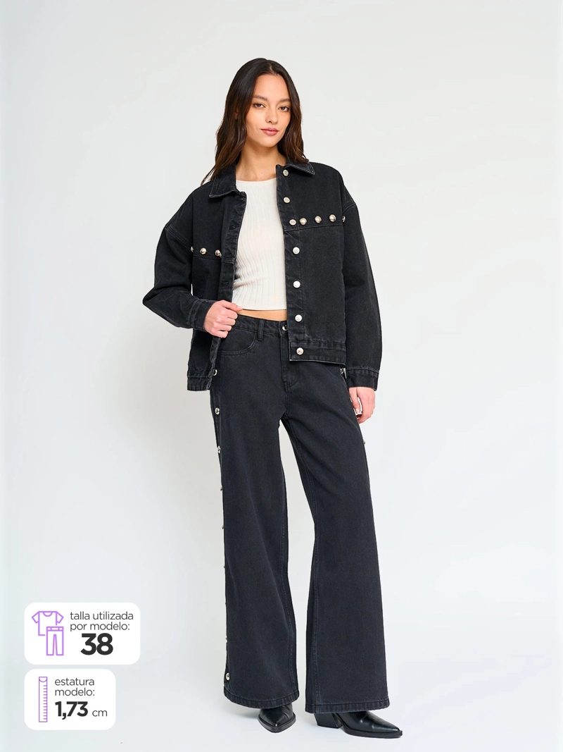 JEANS ALGODÓN MUJER BARBADOS TACHAS - 4