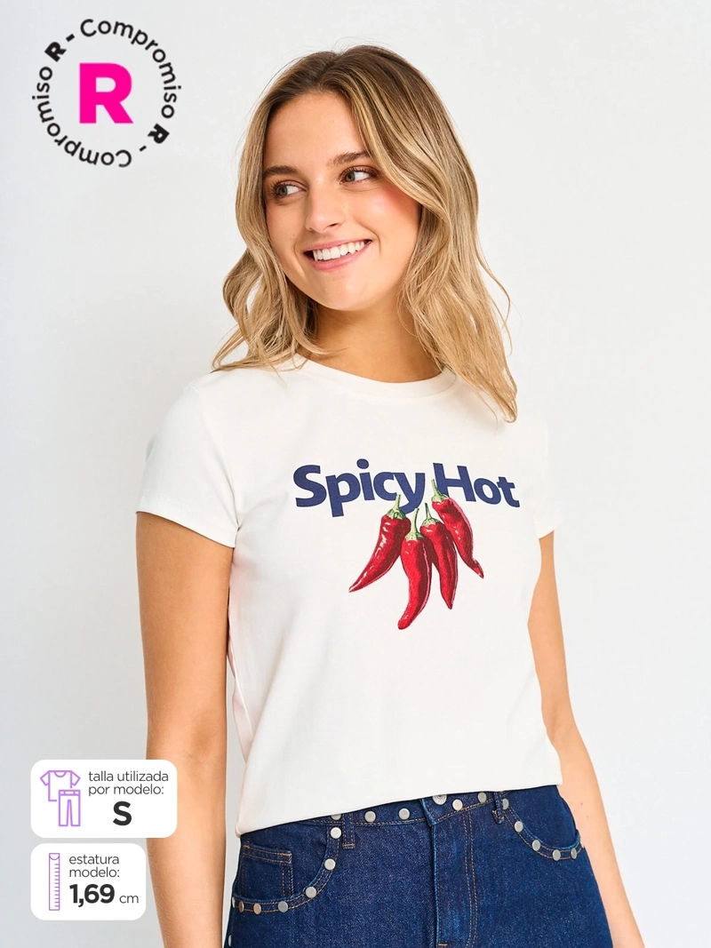 POLERA MANGA LARGA ALGODÓN MUJER INDEX ESTAMPADA - 1