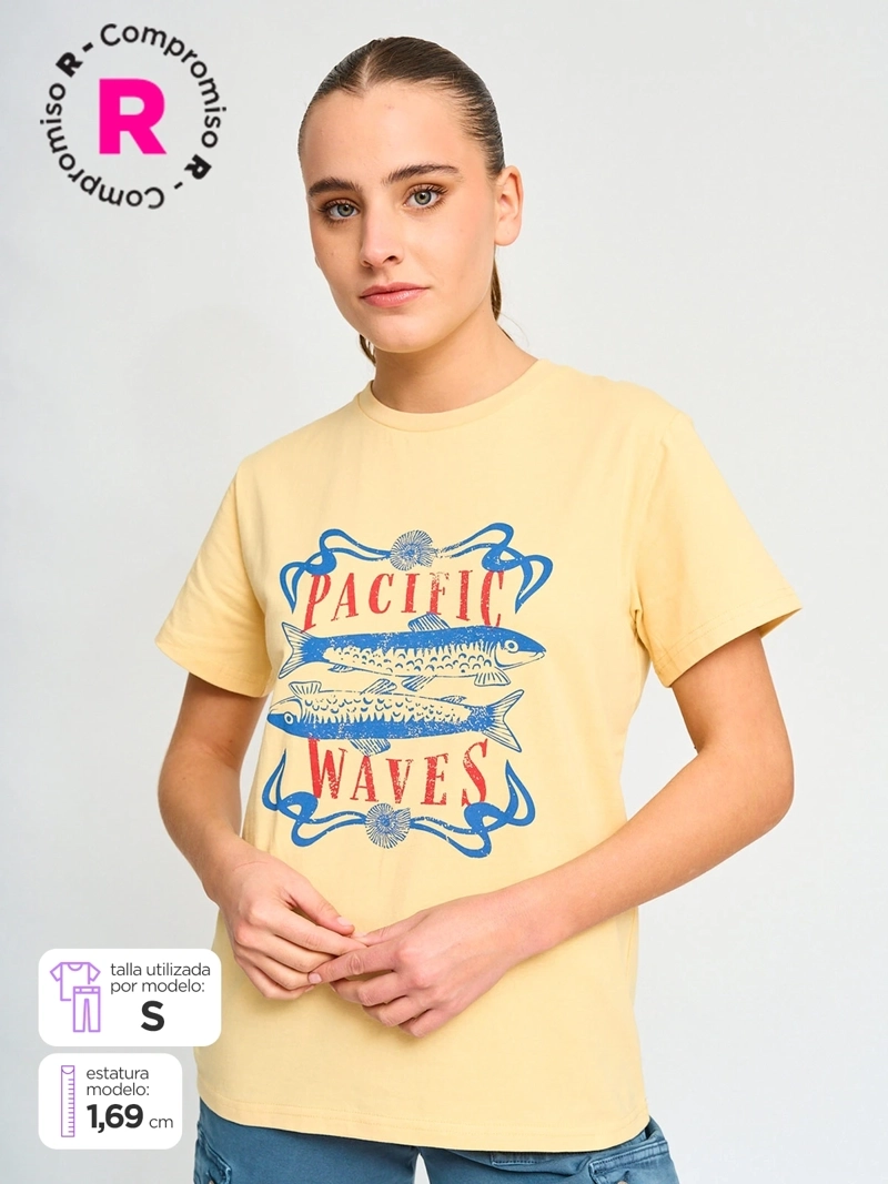 POLERA MANGA LARGA ALGODÓN MUJER INDEX ESTAMPADA - 1
