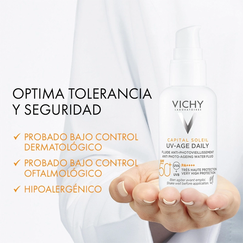 PROTECTOR SOLAR VICHY SPF 50+ CAPITAL SOLEIL UV AGE JUMBO FPS 50+ 80 ML - 4