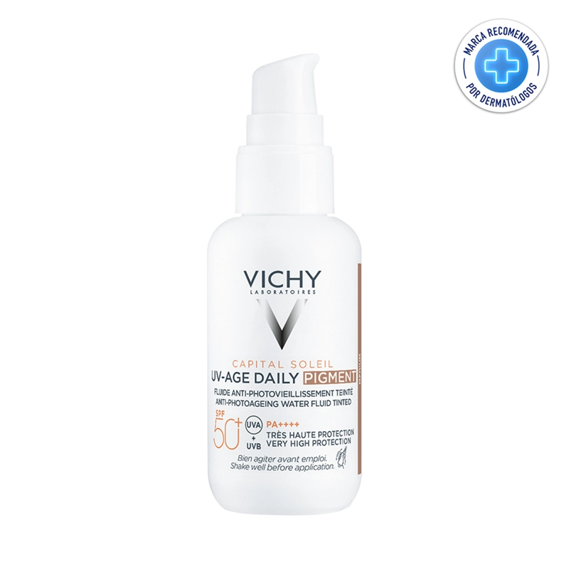 PROTECTOR SOLAR VICHY SPF50+ CAPITAL SOLEIL UV AGE PIGMENT TONO MEDIO 50 ML - 1